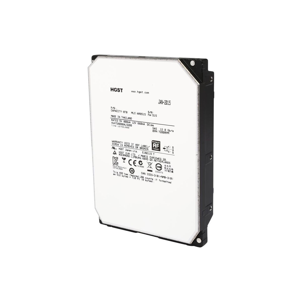 DYSK HGST 8TB SAS 7.2K 12GB/S 3,5 HUH728080AL5200