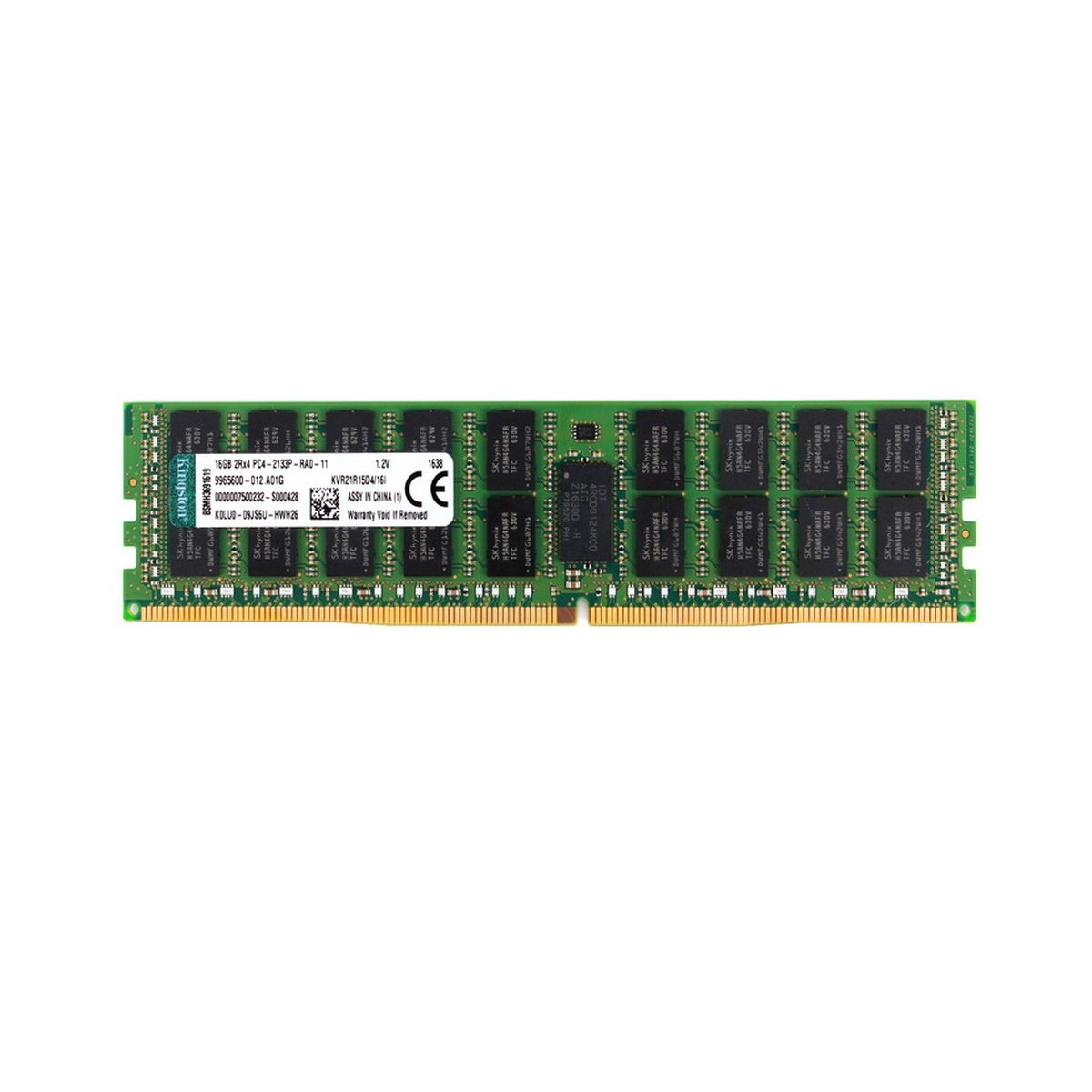 KINGSTON 16GB 2Rx4 PC4-2133P ECC REG KVR21R15D4