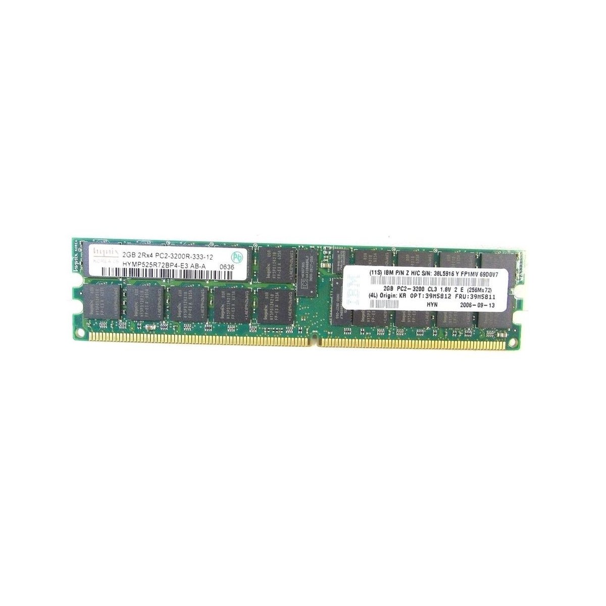 PAMIEC IBM 2GB 2Rx4 PC2-3200R 39M5811