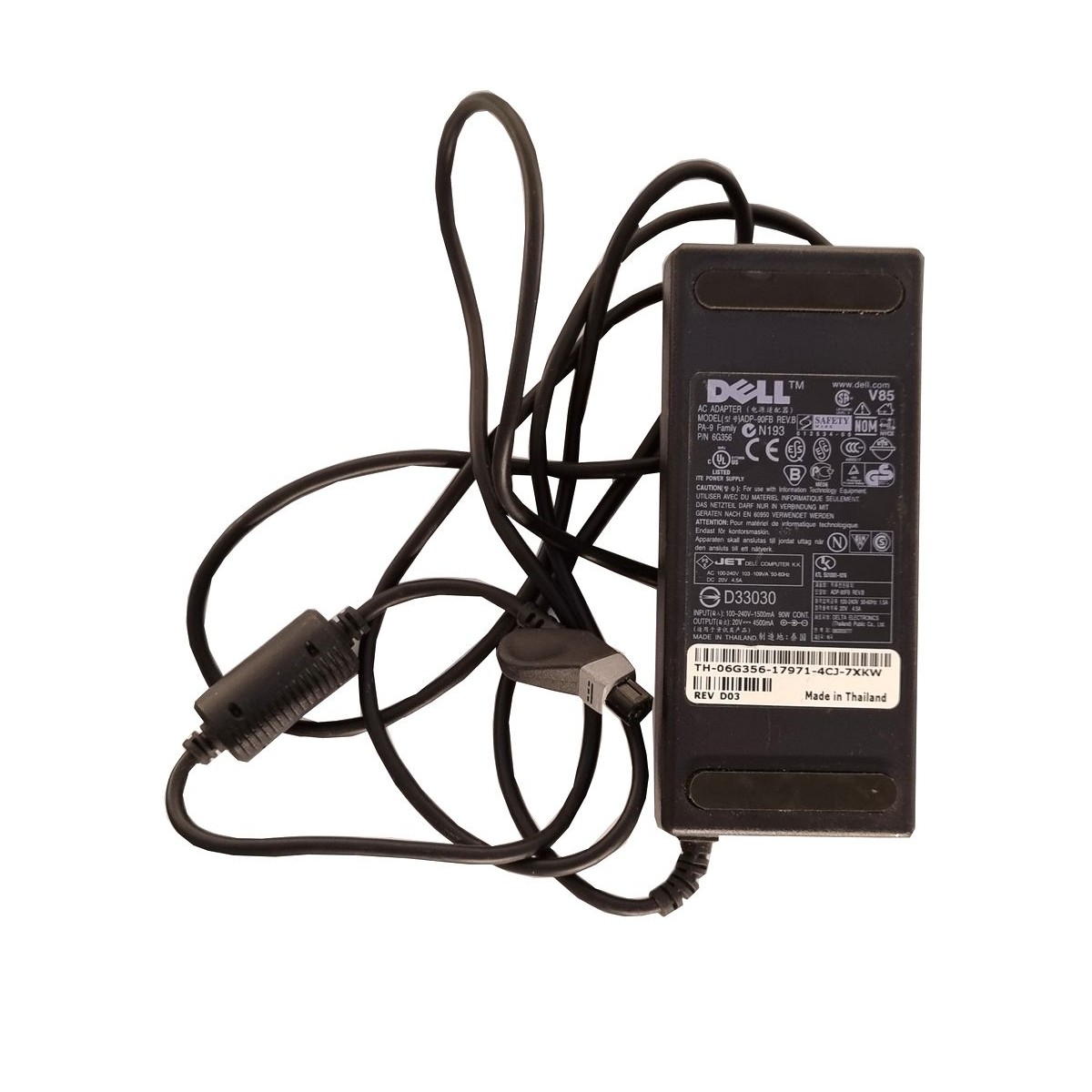 ZASILACZ ŁADOWARKA DELL 20V 4.5A ADP-90FB 0G356