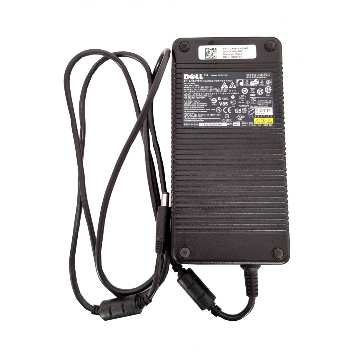 ZASILACZ ŁADOWARKA DELL 19.5V 10.8A 210W 0D846D