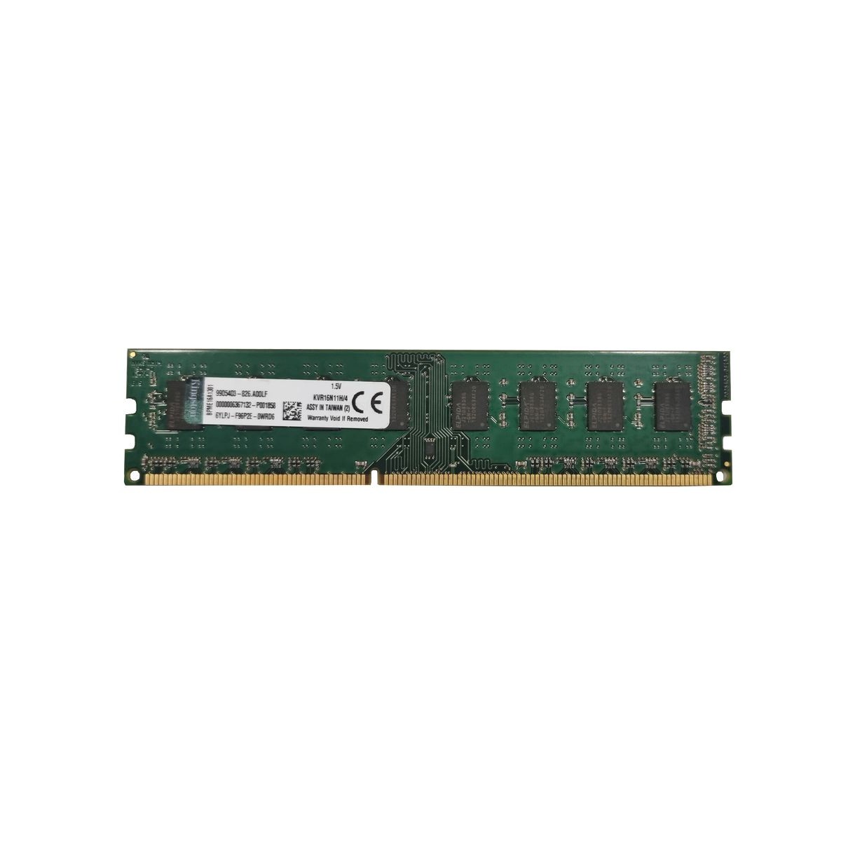 KINGSTON 4GB PC3-12800U 1600Mhz KVR16N11H/4