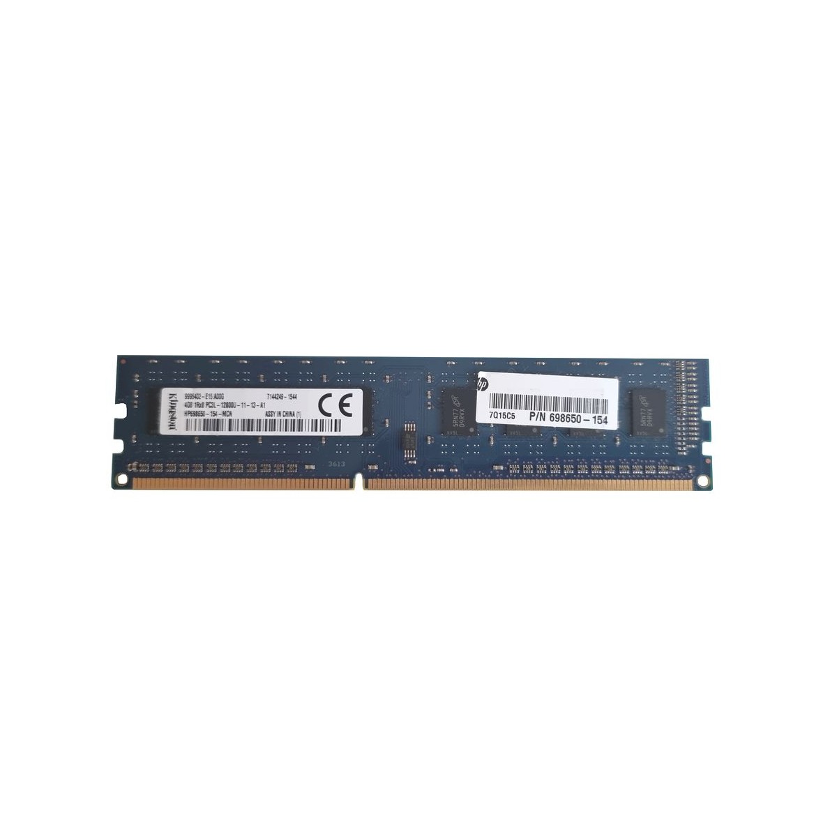 HP 4GB DDR3 PC3-12800U 1600Mhz 698650-154