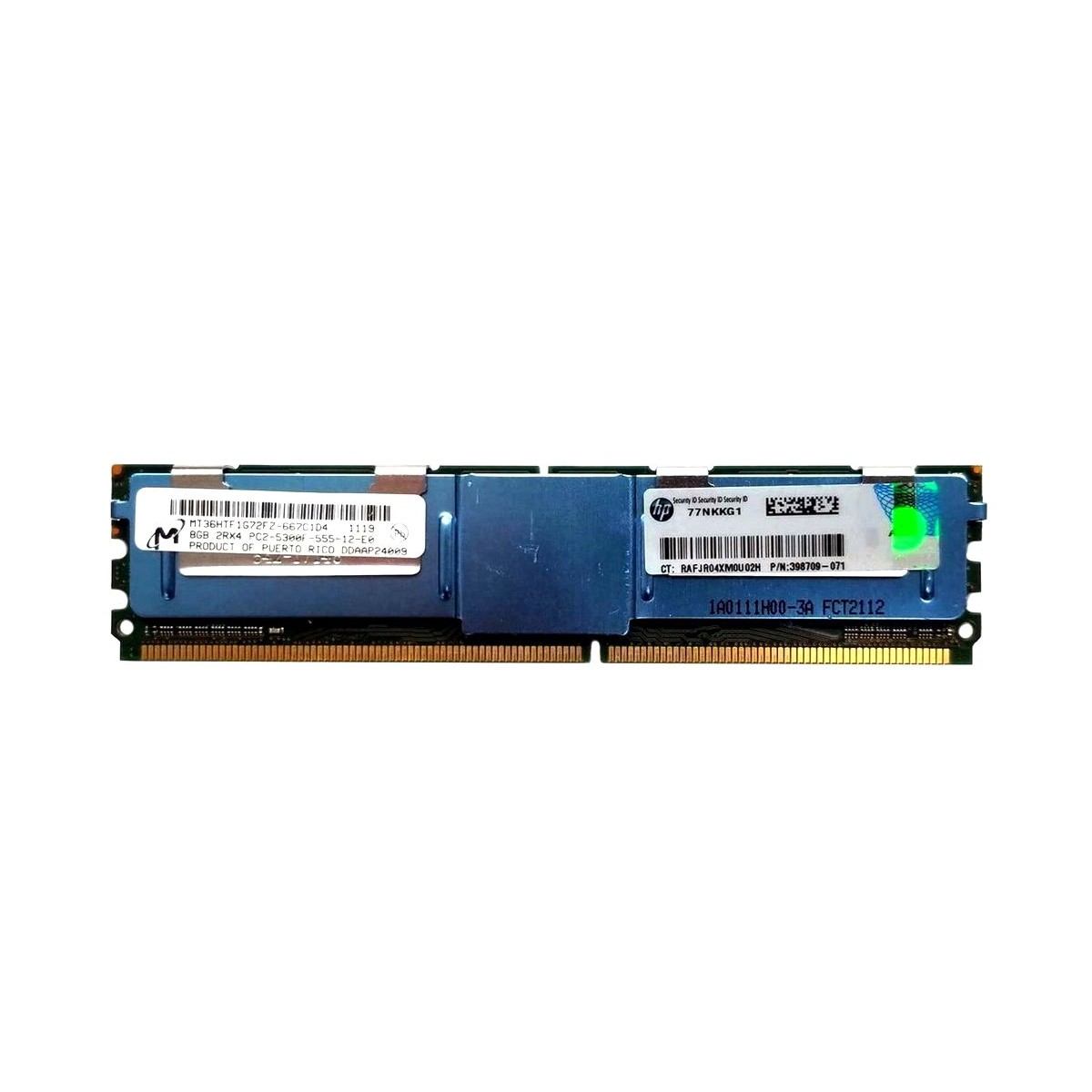 HP MICRON 8GB 2Rx4 PC2-5300F ECC REG 398709-071