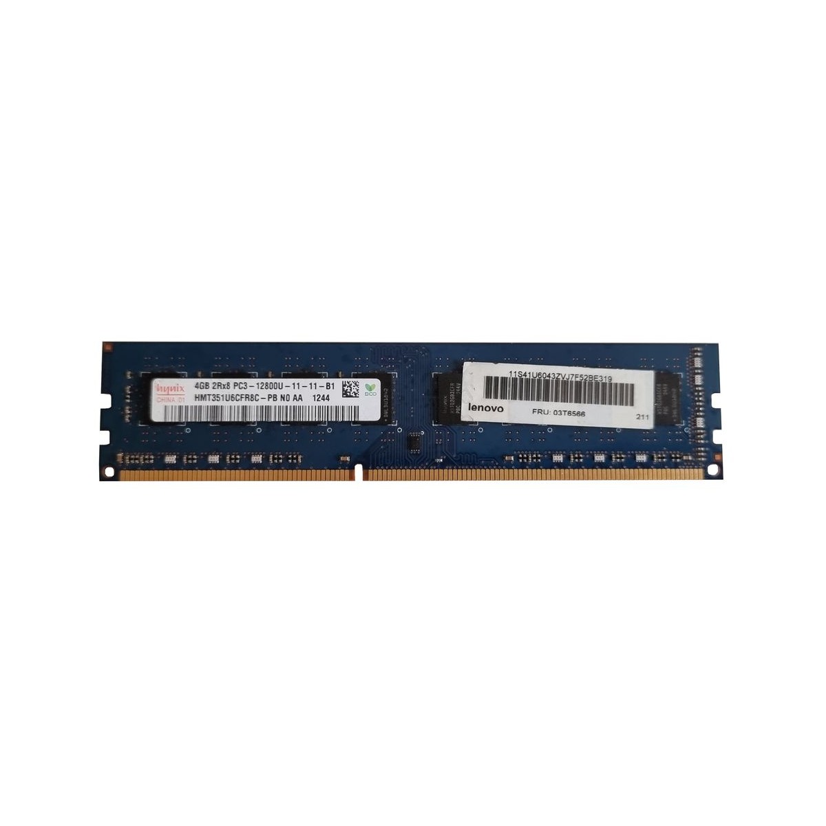LENOVO HYNIX 4GB DDR3 PC3-12800U 1600Mhz 03T6566
