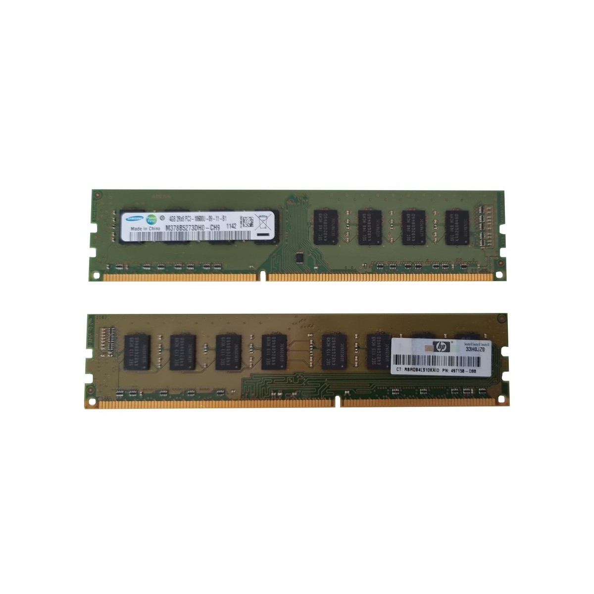 HP SAMSUNG 4GB DDR3 PC3-10600U 1333Mhz 497158-D8