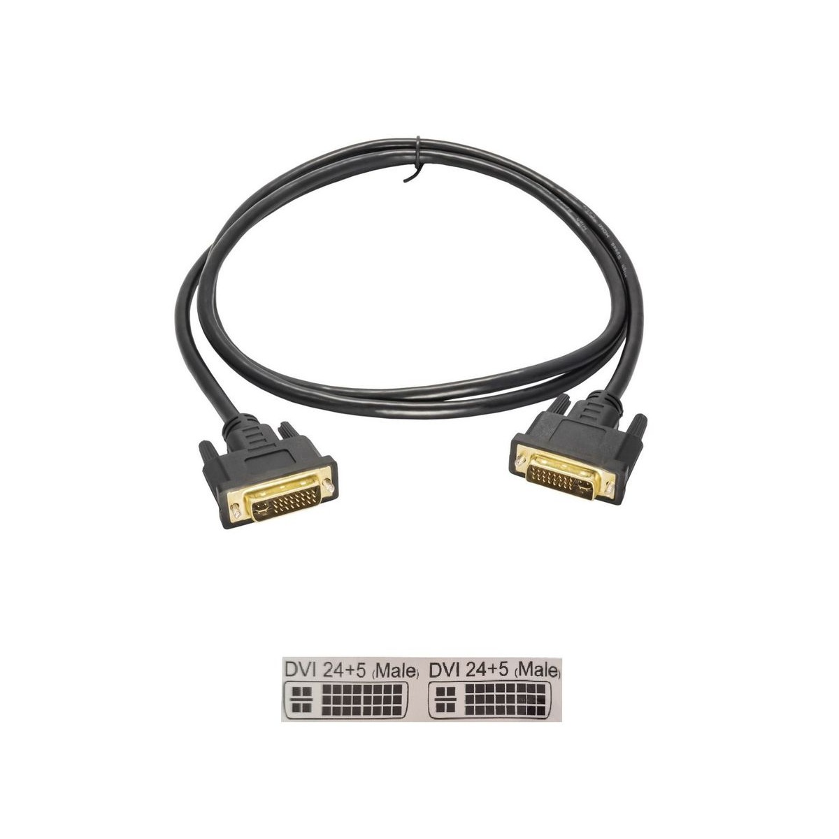 KABEL DVI 24+5 NA DVI 24+5 1.8M AK-AV-02