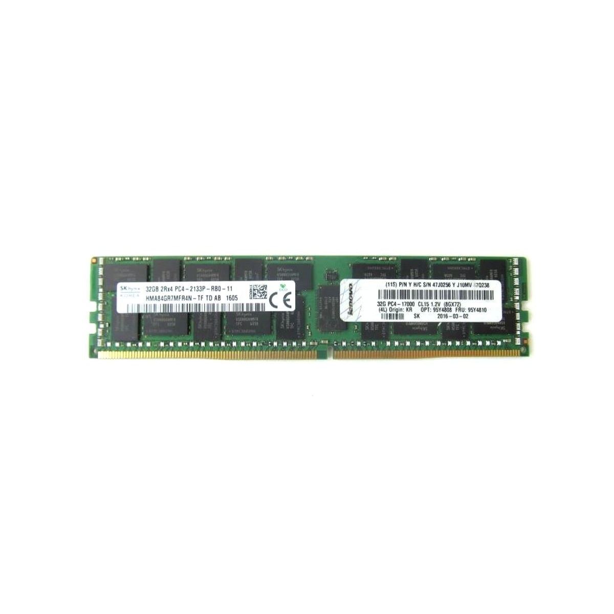 LENOVO 32GB 2Rx4 PC4-2133P ECC REG 95Y4810