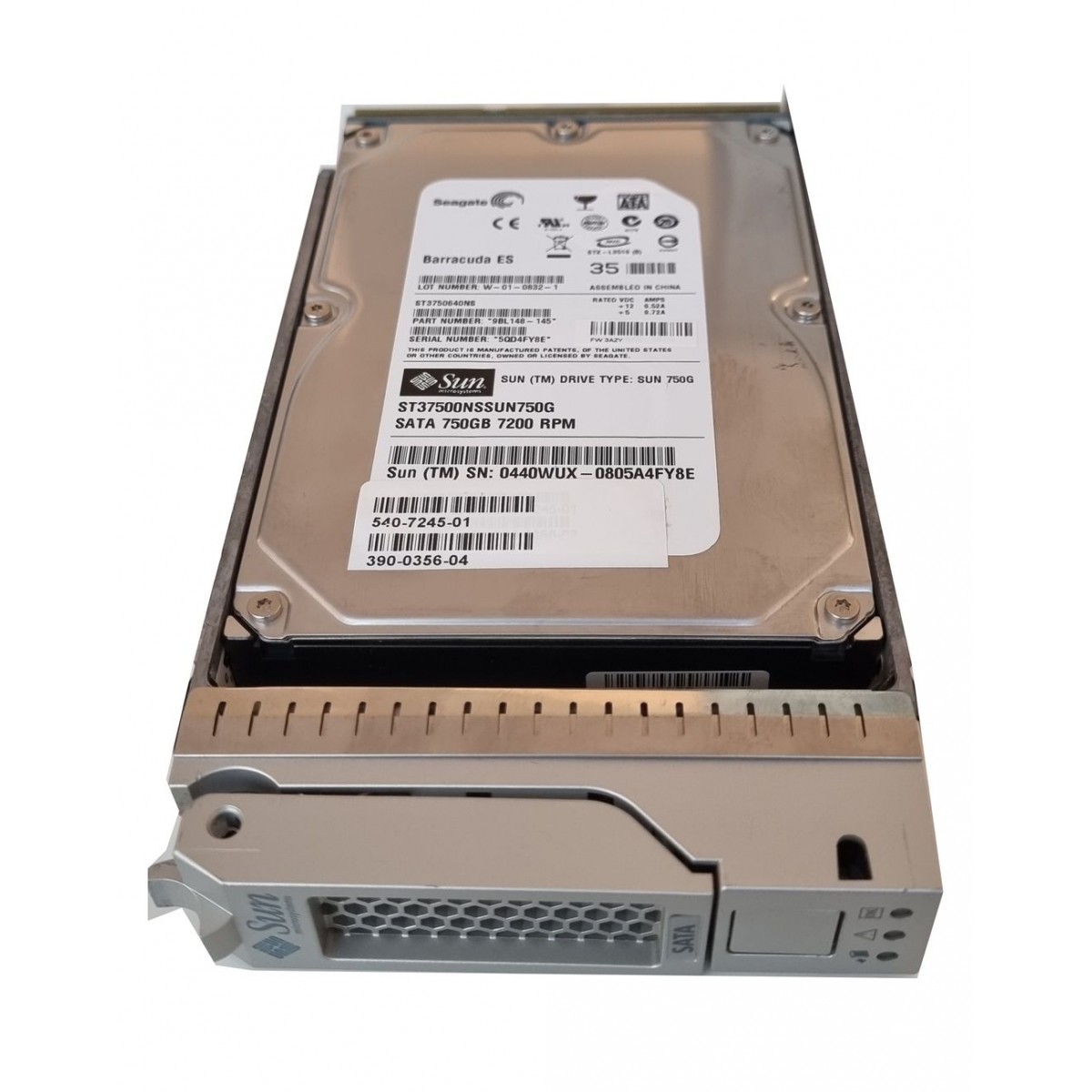 SEAGATE SUN 750GB SATA 7.2K 3,5 RAMKA ST3750640NS