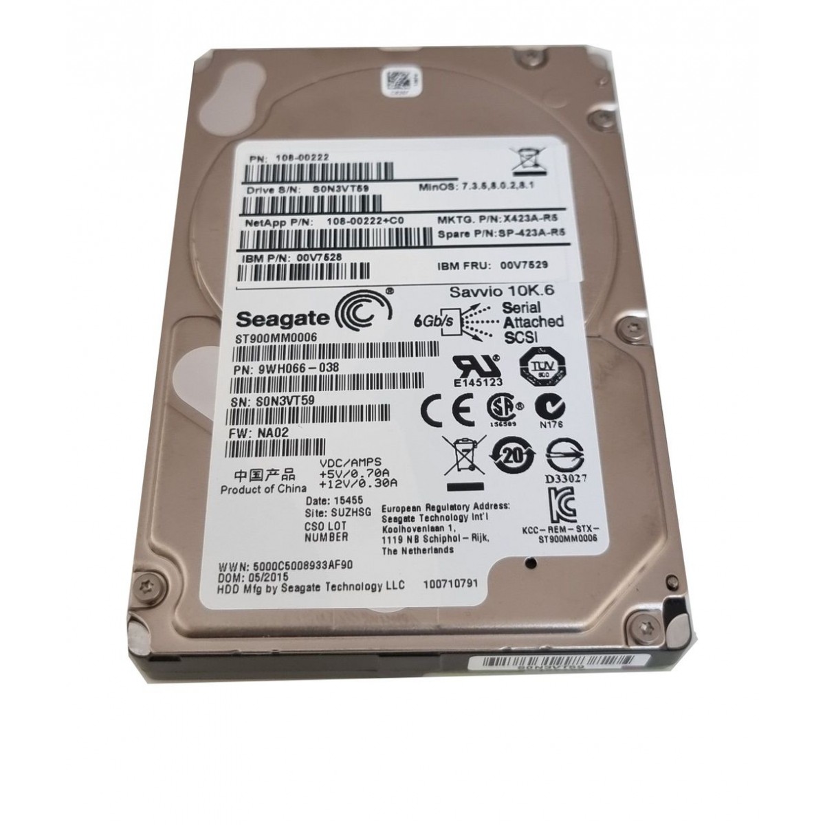 IBM SEAGATE 900GB SAS 6G 10K 2,5 ST900MM0006