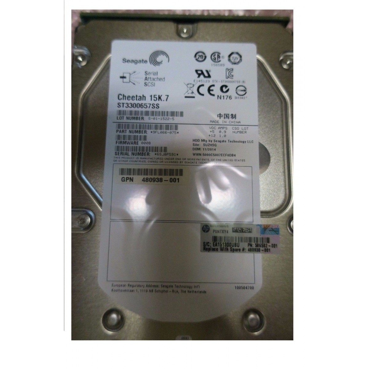 DYSK HP CHEETAH 15K.7 300GB SAS 3G 3,5 586592-001