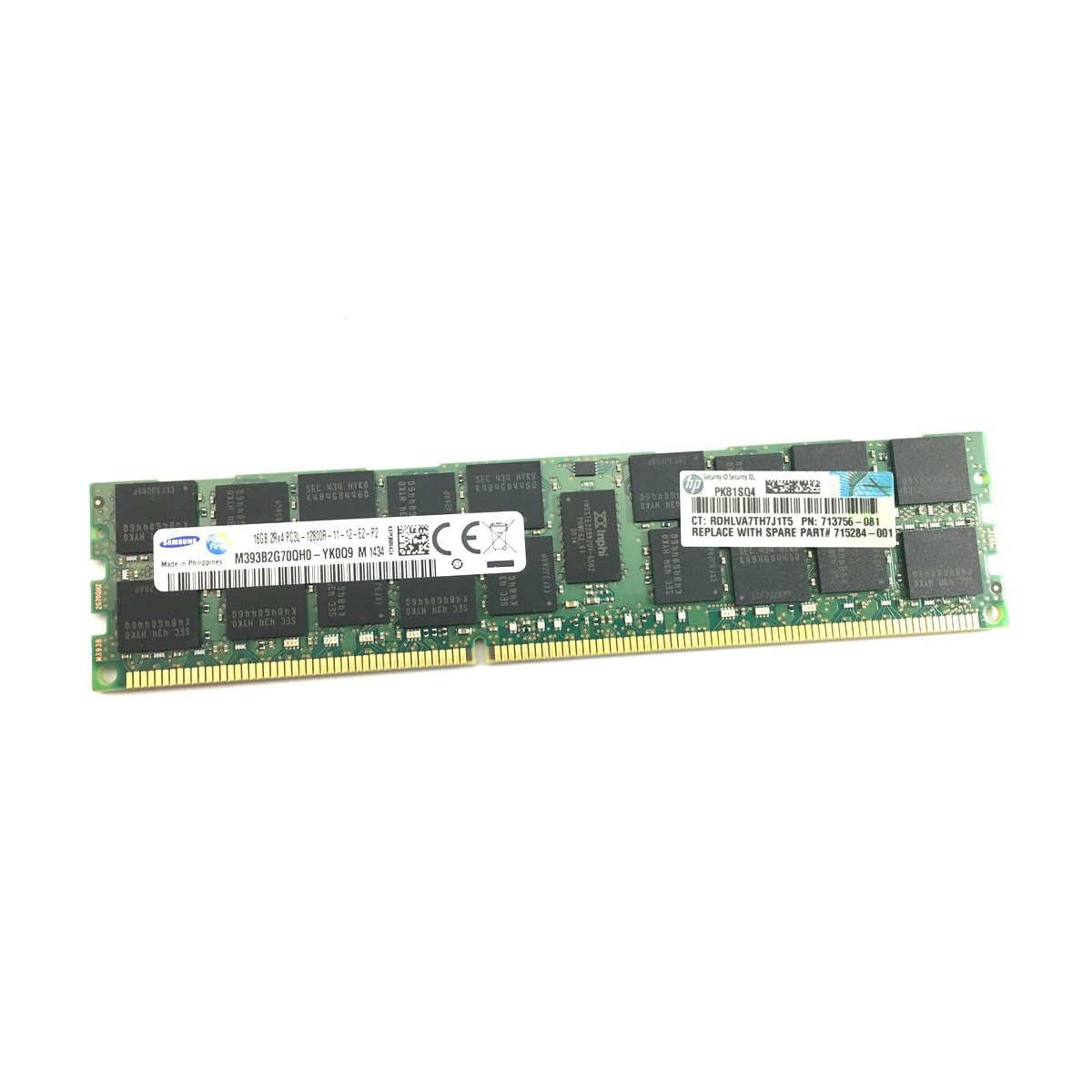 HP SAMSUNG 16GB PC3L-12800R ECC REG 713756-081