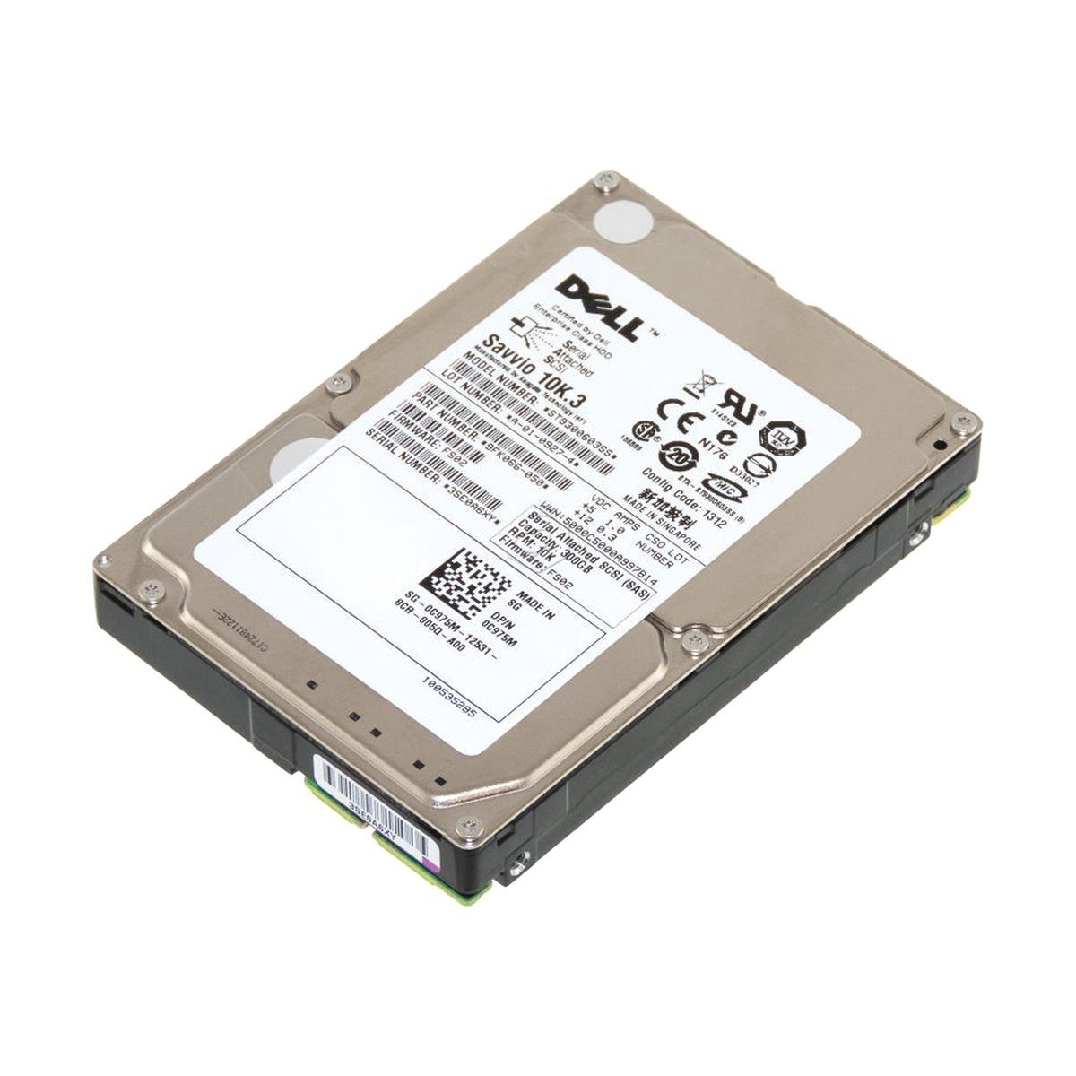 DYSK DELL 300GB SAS 10K 6G 2,5 0C975M