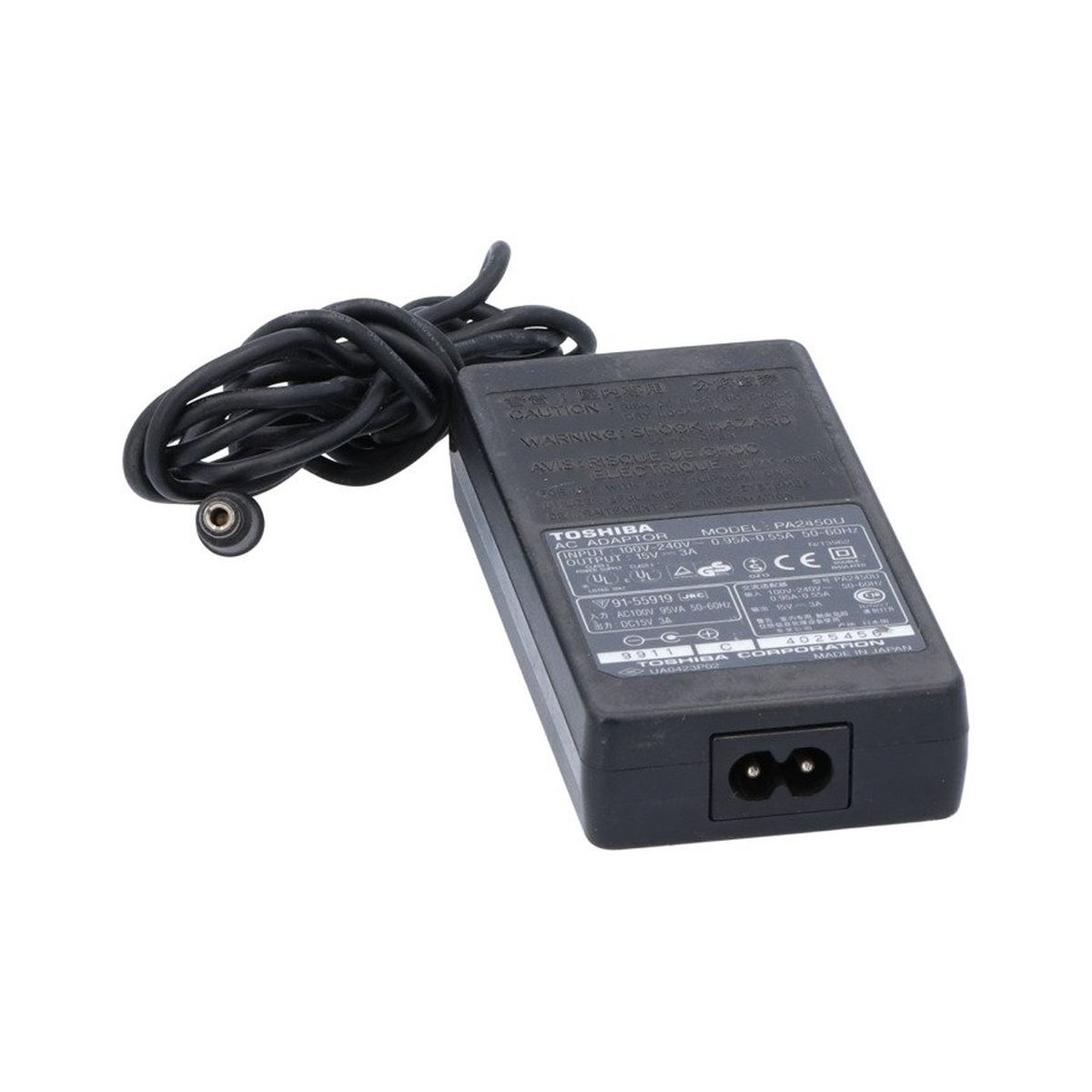 ORYGINALNY ZASILACZ TOSHIBA 15V 3A 45W PA2450U