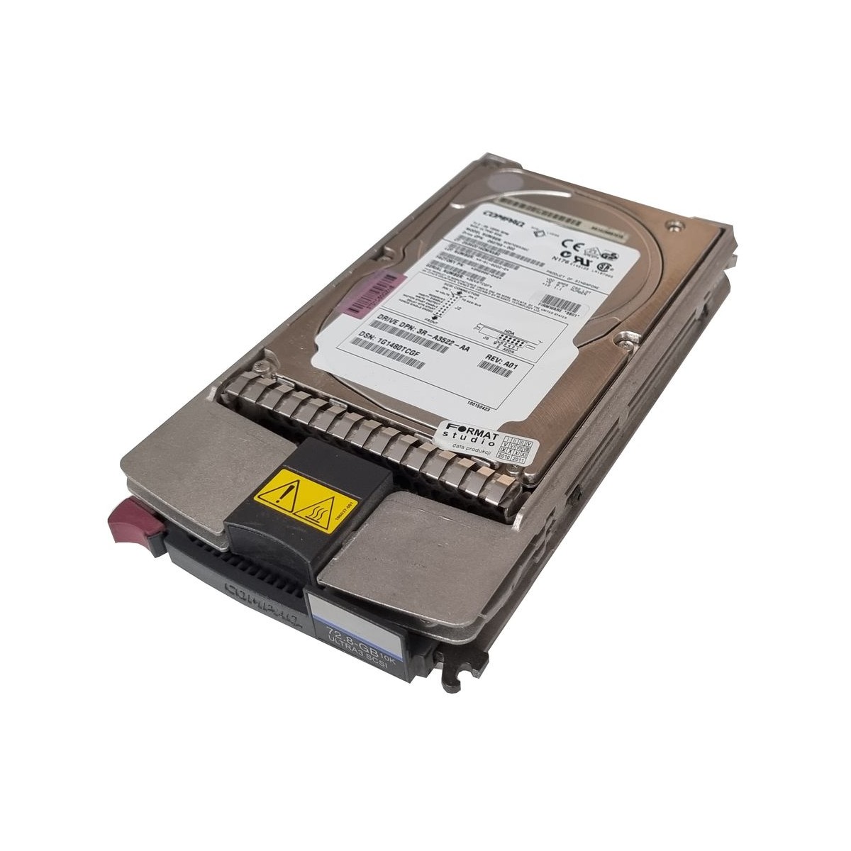 DYSK HP 72GB SCSI U160 10K 3,5 RAMKA 260755-002