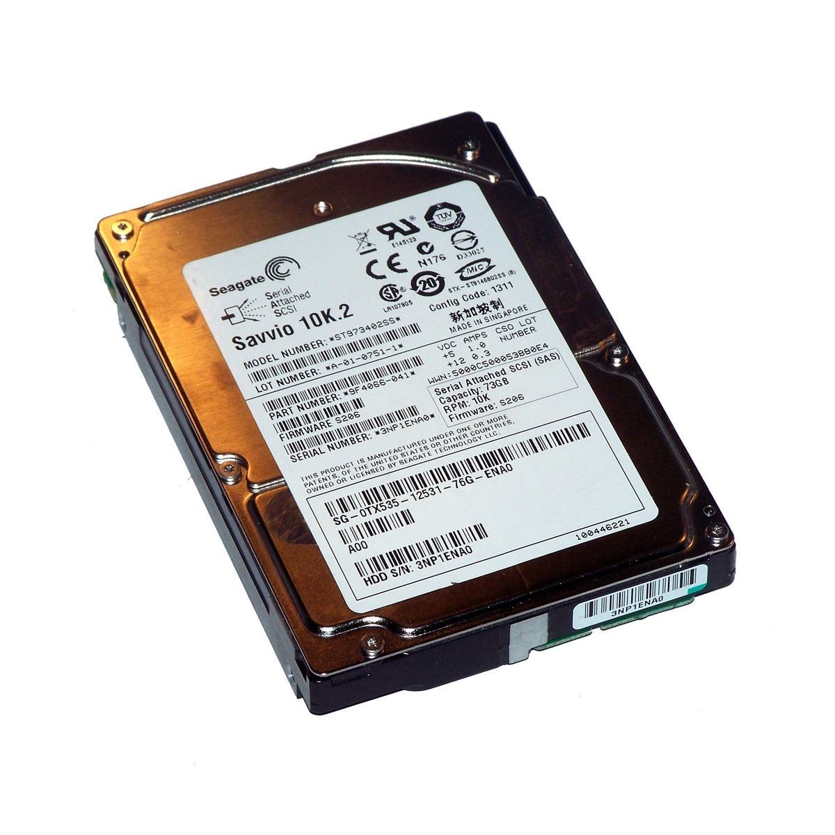 DYSK DELL SAVVIO 10K.2 73GB SAS 10K 2,5 0TX535
