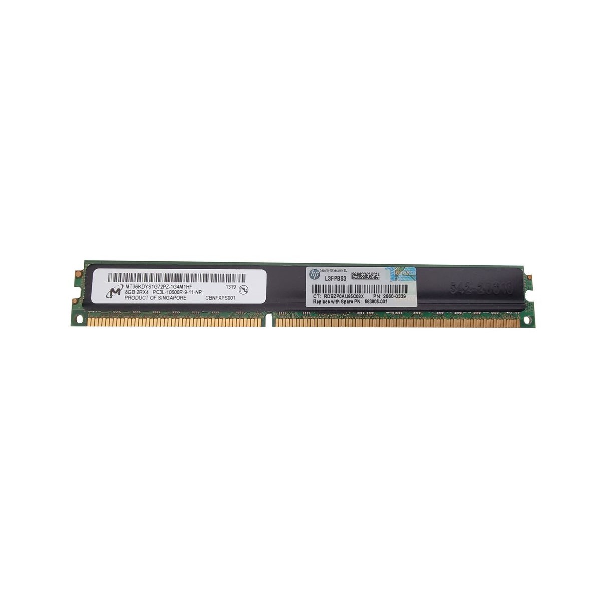 MICRON 8GB PC3L-10600R ECC REG MT36KDYSG72PZ-1G4M1