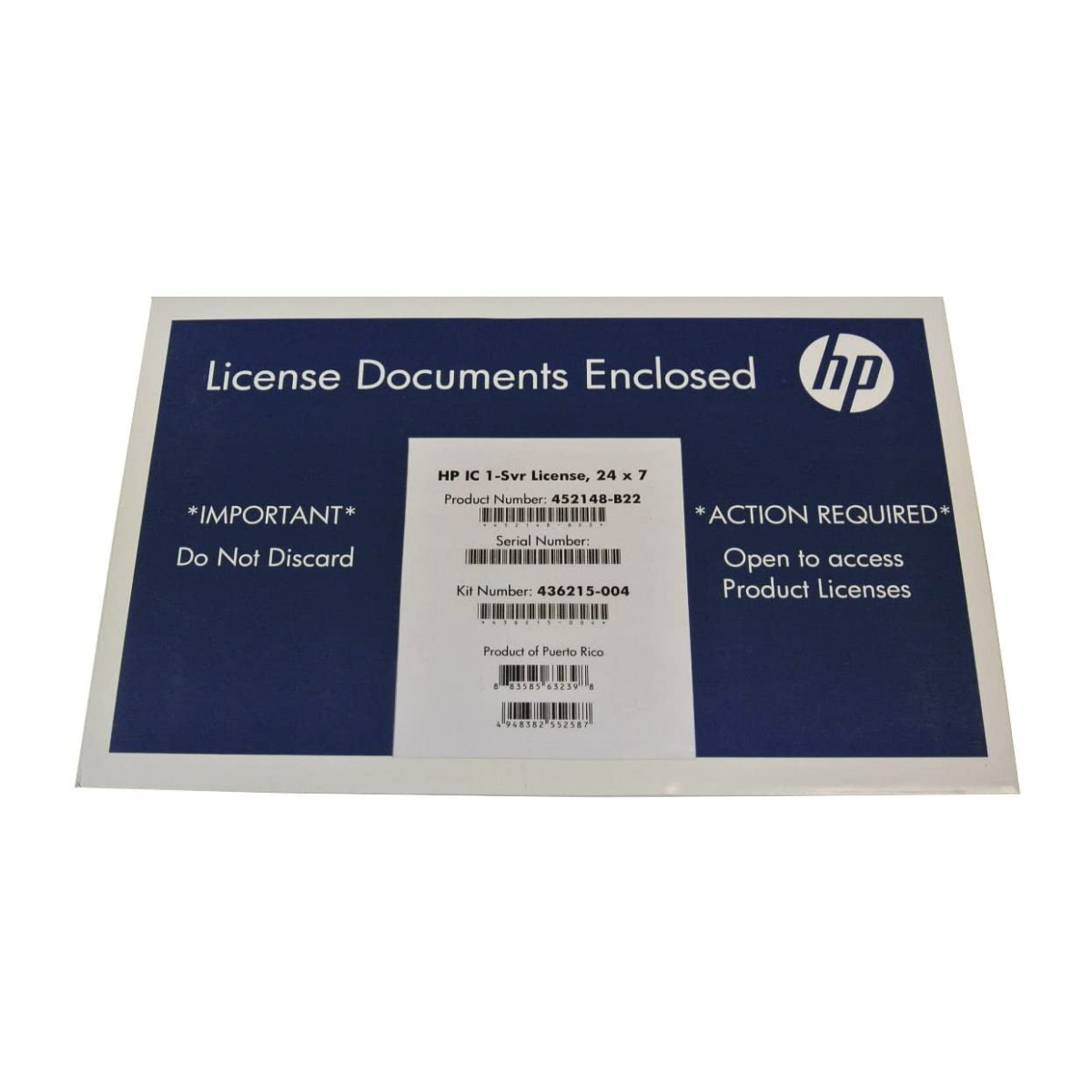 HP INSIGHT CONTROL ENVIRONMENT 1 YEAR 24x7 SUPPORT