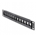 PATCH PANEL DELOCK 12 PORTS 10'' 1U