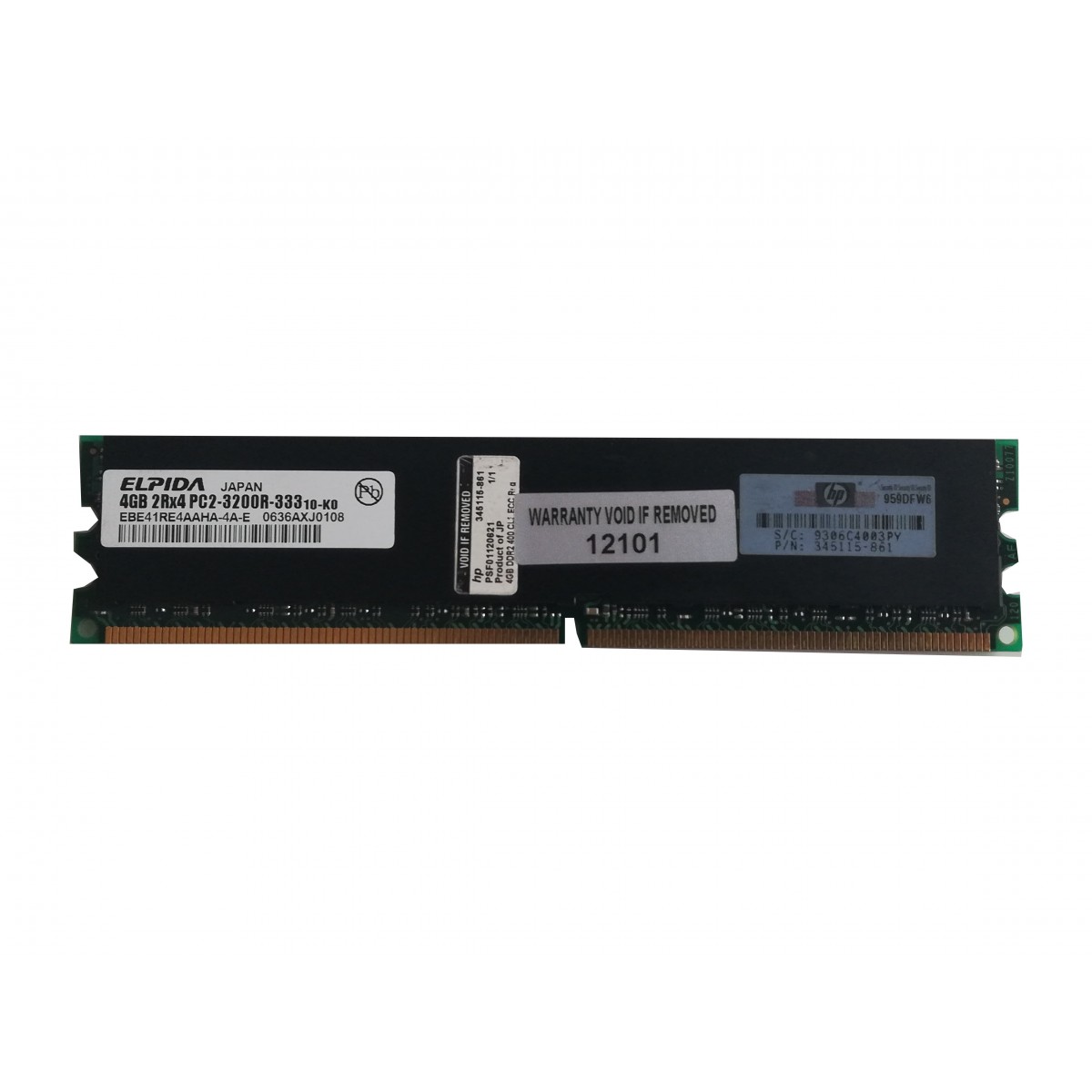PAMIEC HP 4GB 2Rx4 PC2-3200R ECC REG 345115-861
