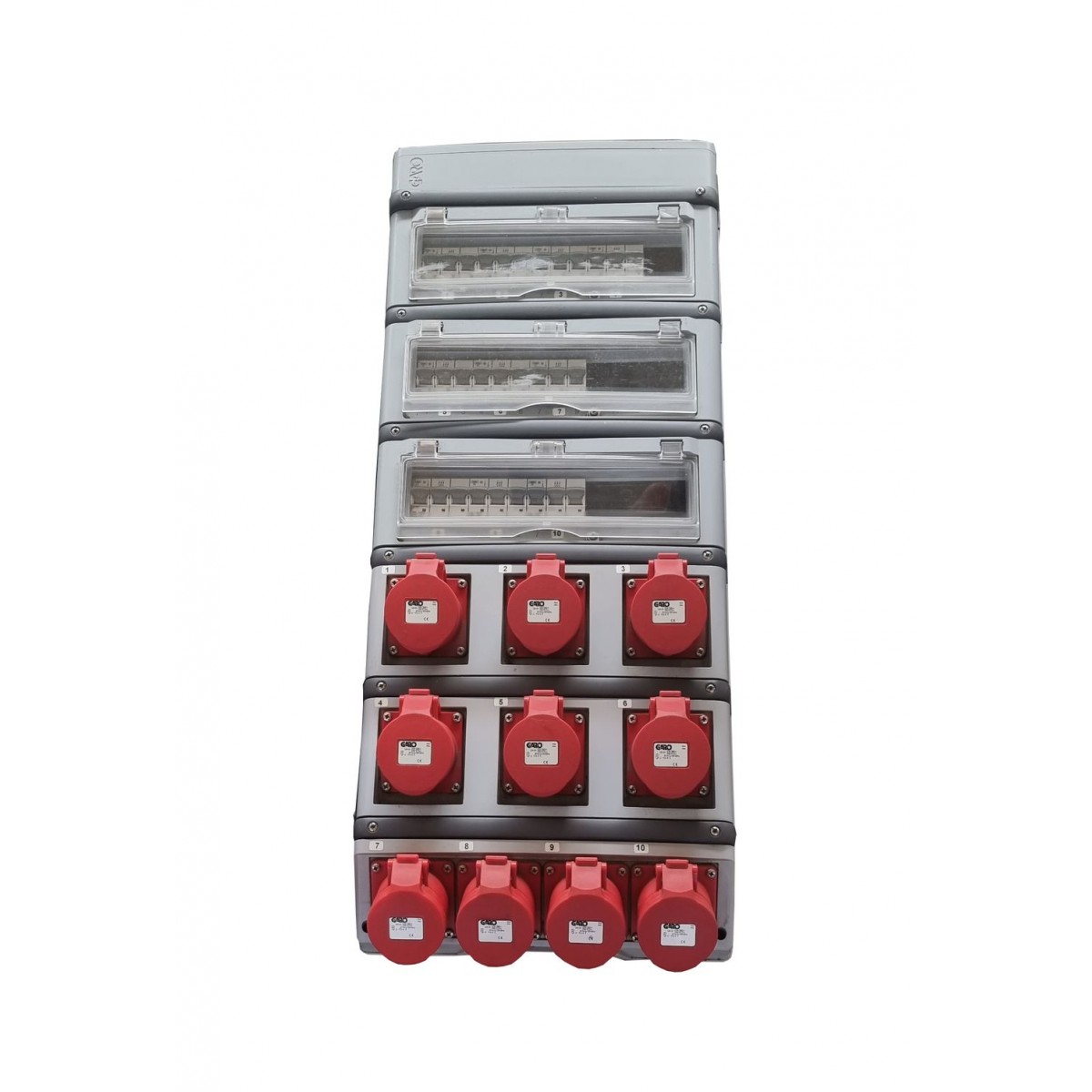 ROZDZIELNICA GARO 10x16A IP44 BEZPIECZNIKI 30xC16