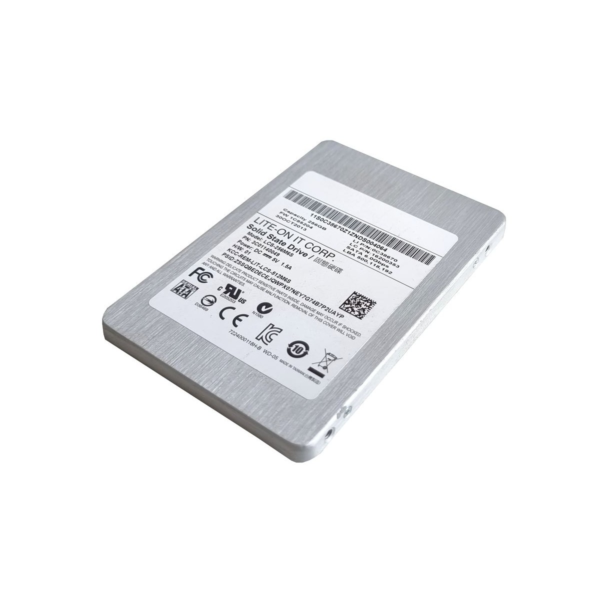 DYSK LITE-ON 256GB SSD SATA3 6G 7MM 2,5 LCS-256M6S