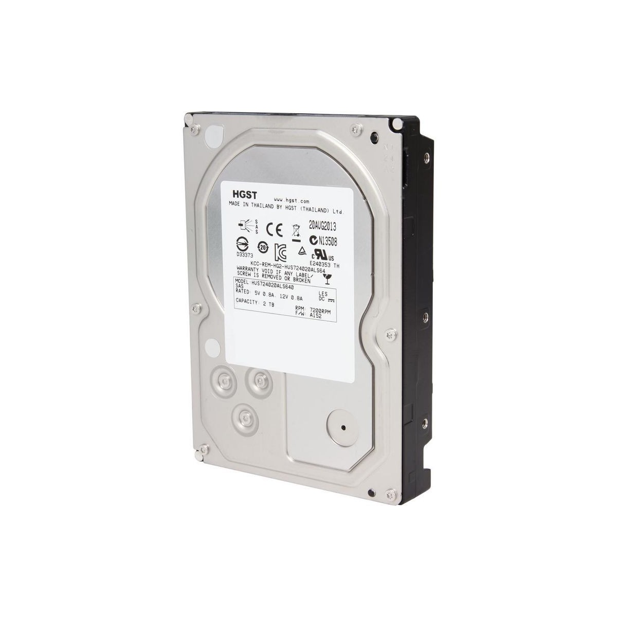 HGST 2TB SAS 6G 7.2K HUS724020ALS640 3,5 0B26887