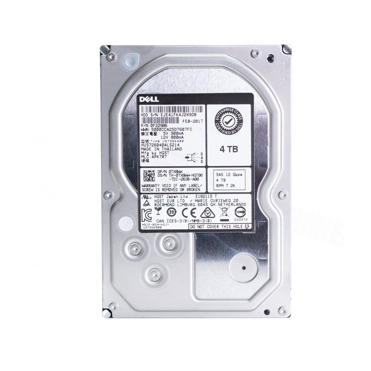 DYSK DELL 4TB SAS 12G 7.2K 3,5 0TX8WW