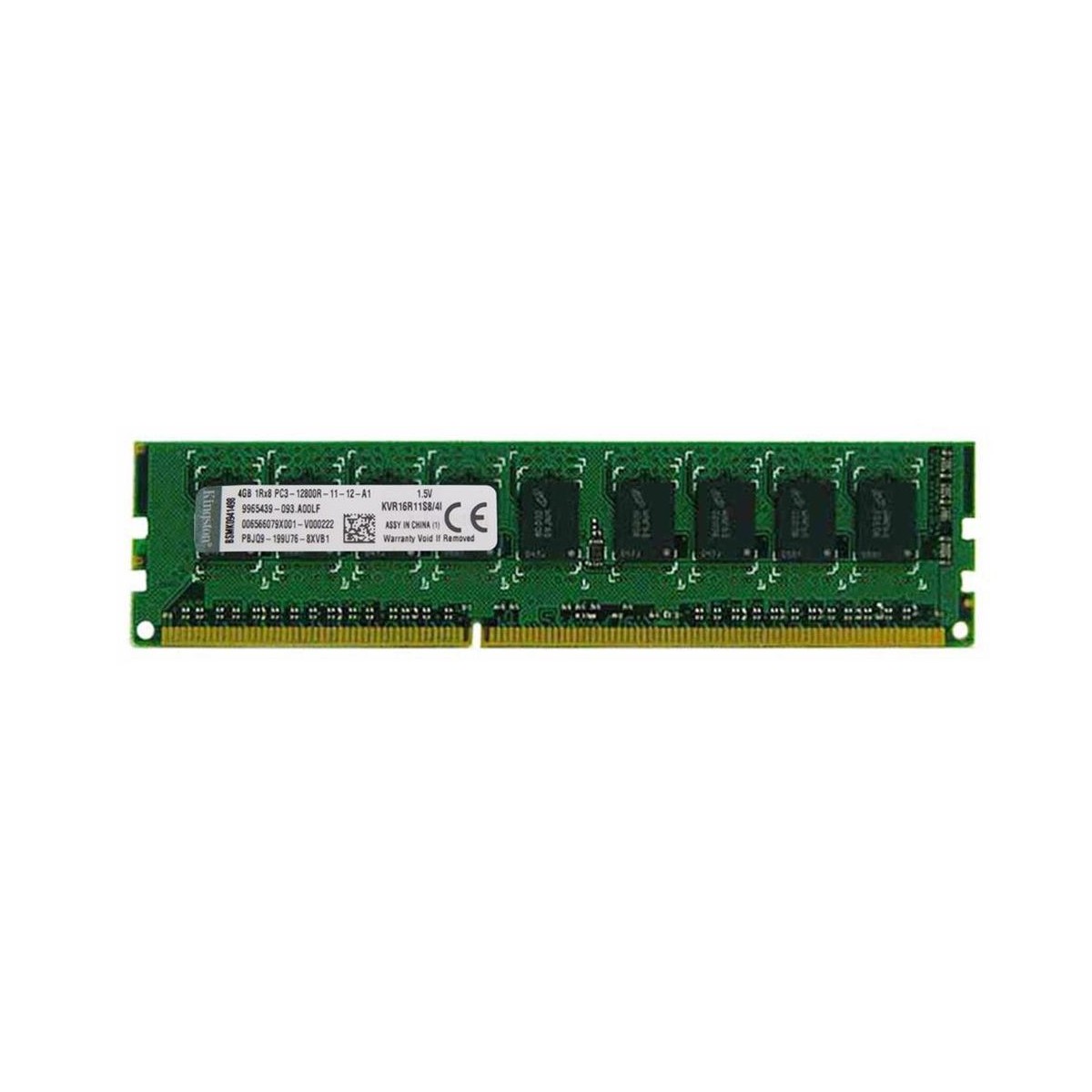 KINGSTON 4GB 1Rx8 PC3-12800R ECC REG KVR16R11S8/4I