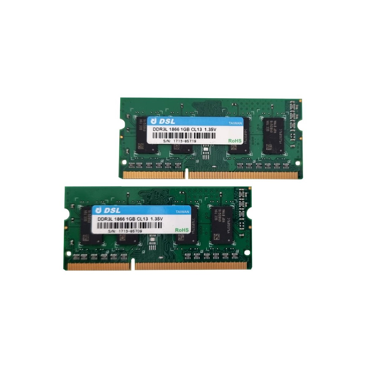 PAMIĘĆ DSL DDR3L 2x1GB 1866 SODIMM CL13 1.35V NAS