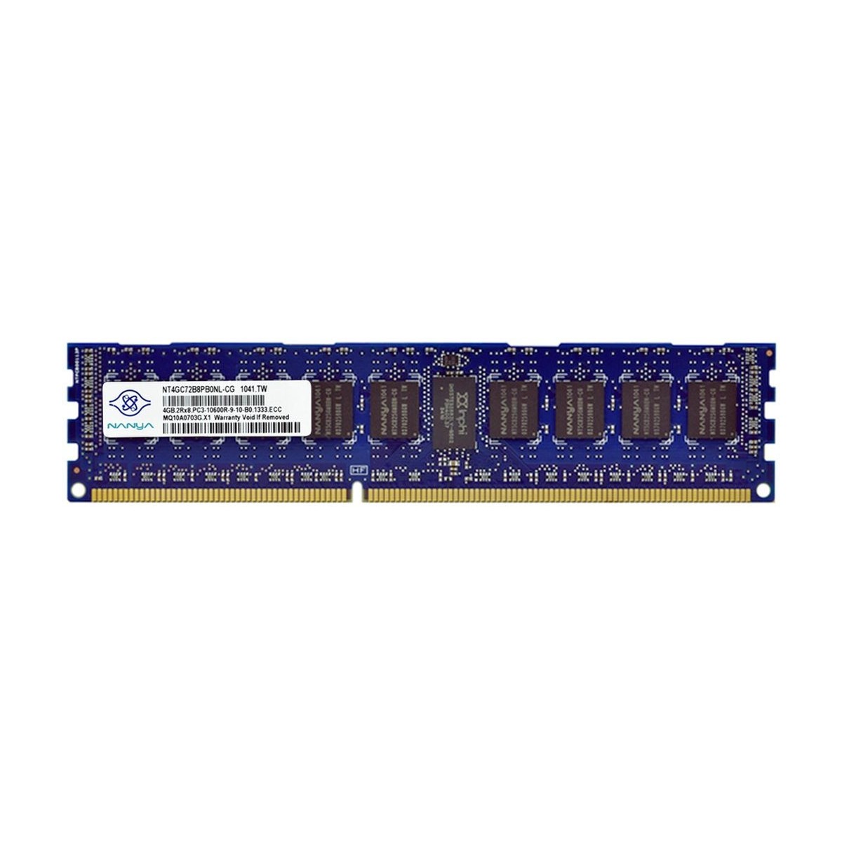 NANYA 4GB 2Rx8 PC3-10600R NT4GC72B8PB0NL-CG