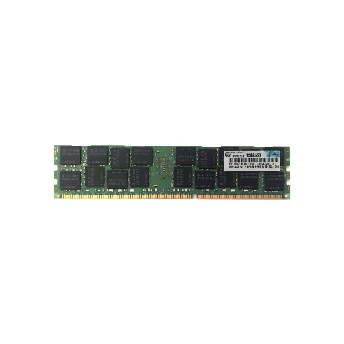 HP 16GB 2Rx4 PC3L-10600R ECC G8 647653-081