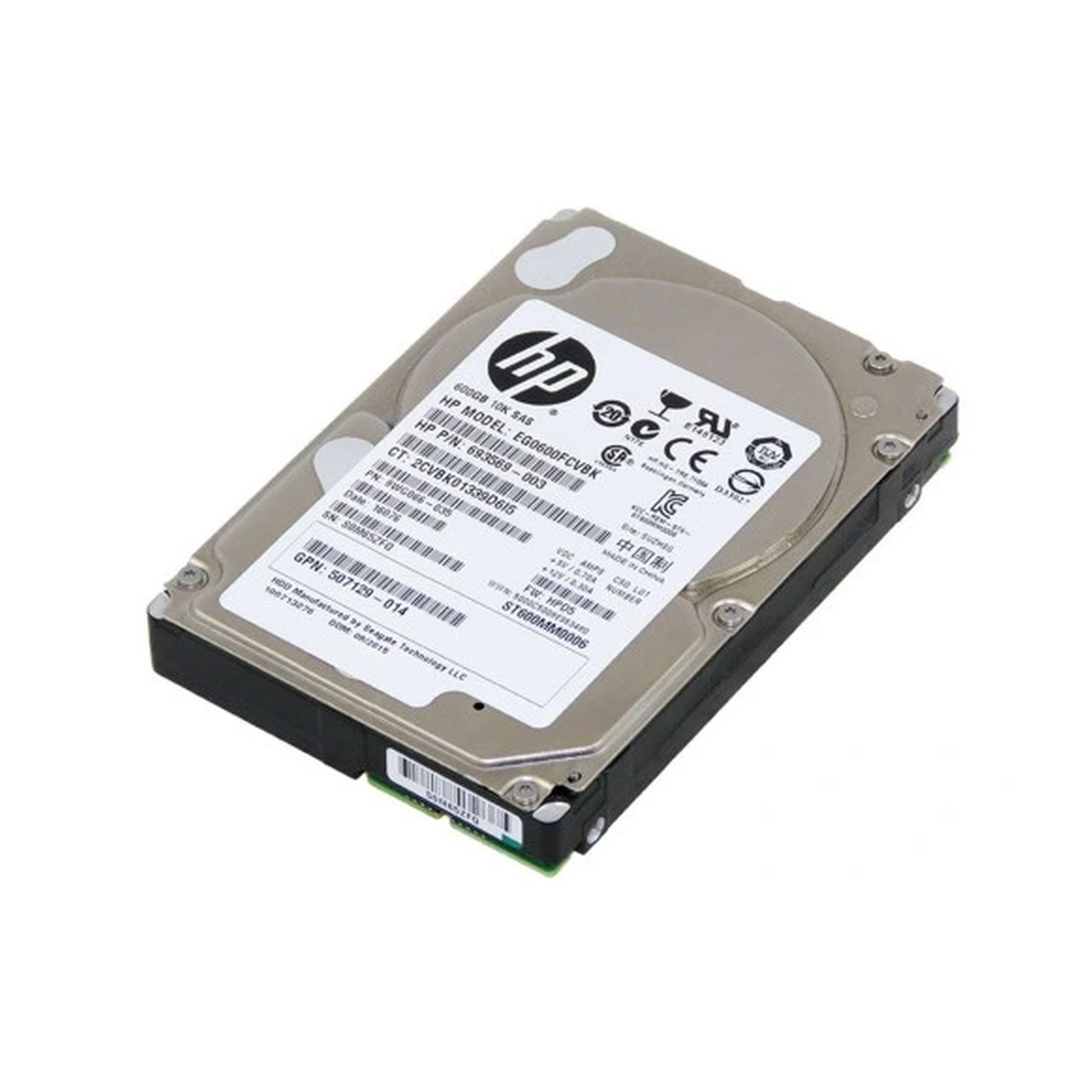 HP 600GB SAS 6G 10K 2.5 EG0600FCVBK 693569-003