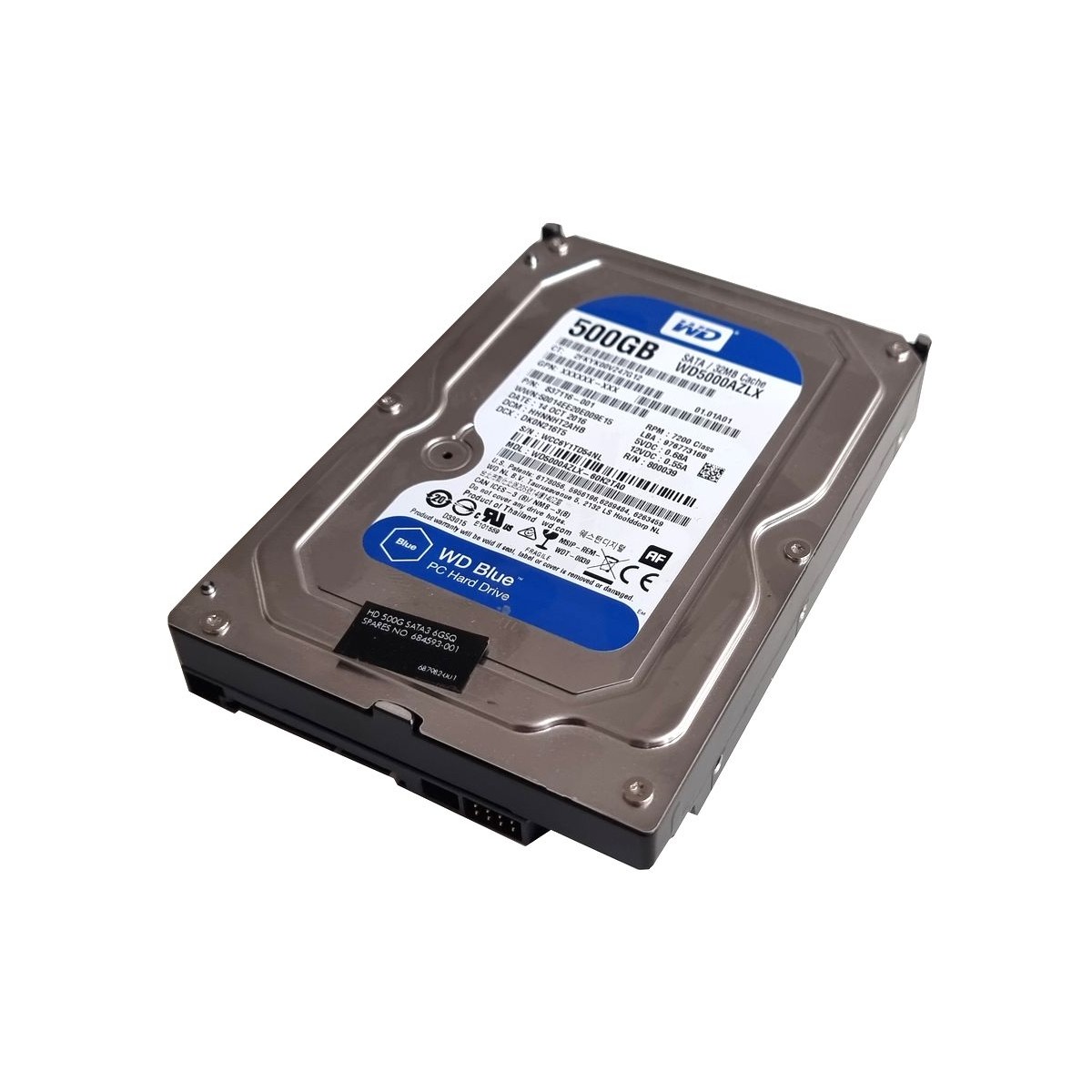 DYSK HP WD BLUE 500GB SATA 3G 7.2K 3,5 837116-001