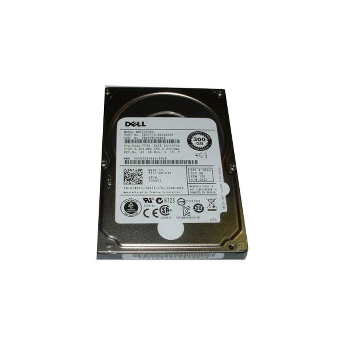 DYSK DELL 300GB SAS 10K 6G 2,5 0740Y7 740Y7