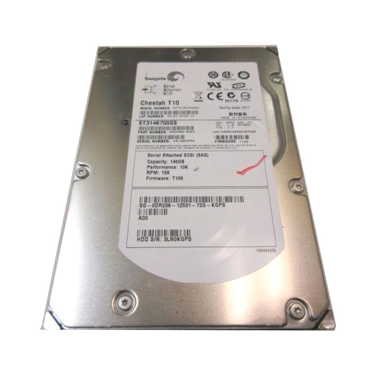 DYSK DELL 146GB SAS 10K 3G 3,5 0DR238 DR238