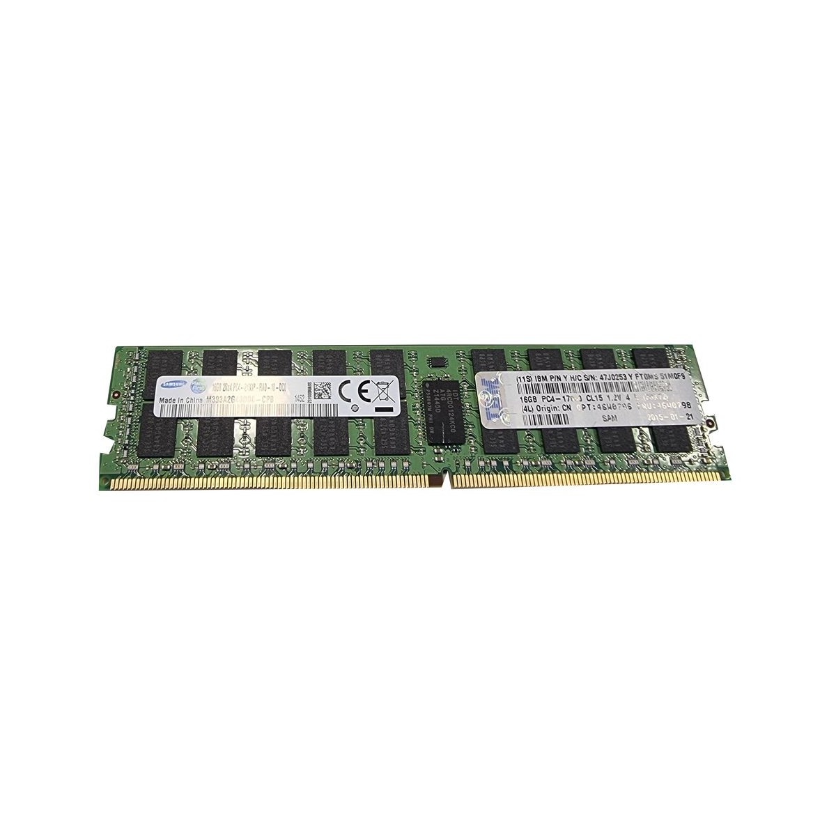 IBM SAMSUNG 16GB 2Rx4 PC4-2133P ECC REG 46W0798