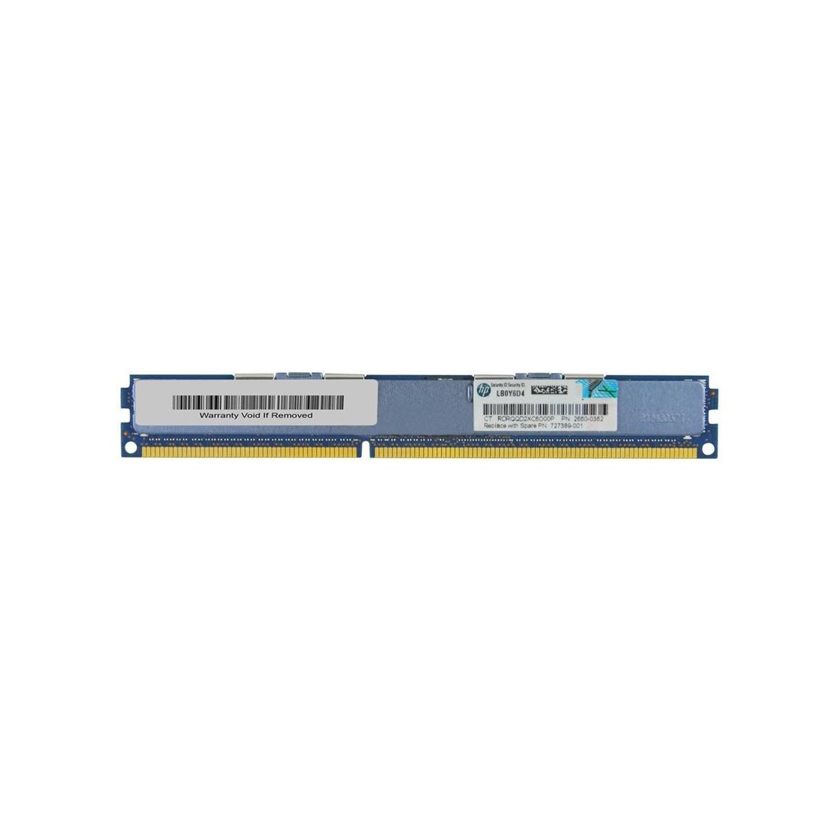 HP 16GB 2Rx4 PC3L-12800R SLIM ECC REG 2660-0362