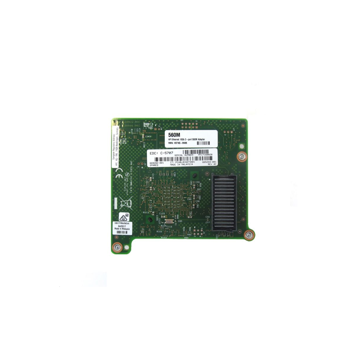 ETHERNET ADAPTER HP 560M 2-PORT 10GB 669282-001