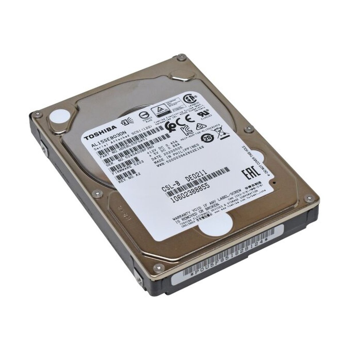 DYSK TOSHIBA 300GB SAS 10K 12G 2,5 AL15SEB030N