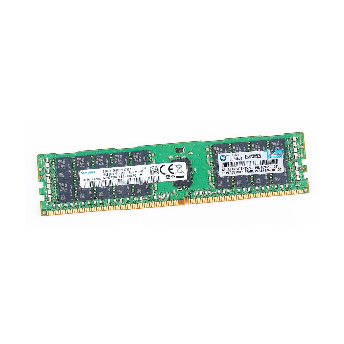 HP SAMSUNG 16GB PC4-2400T ECC REG M393A2G40EB