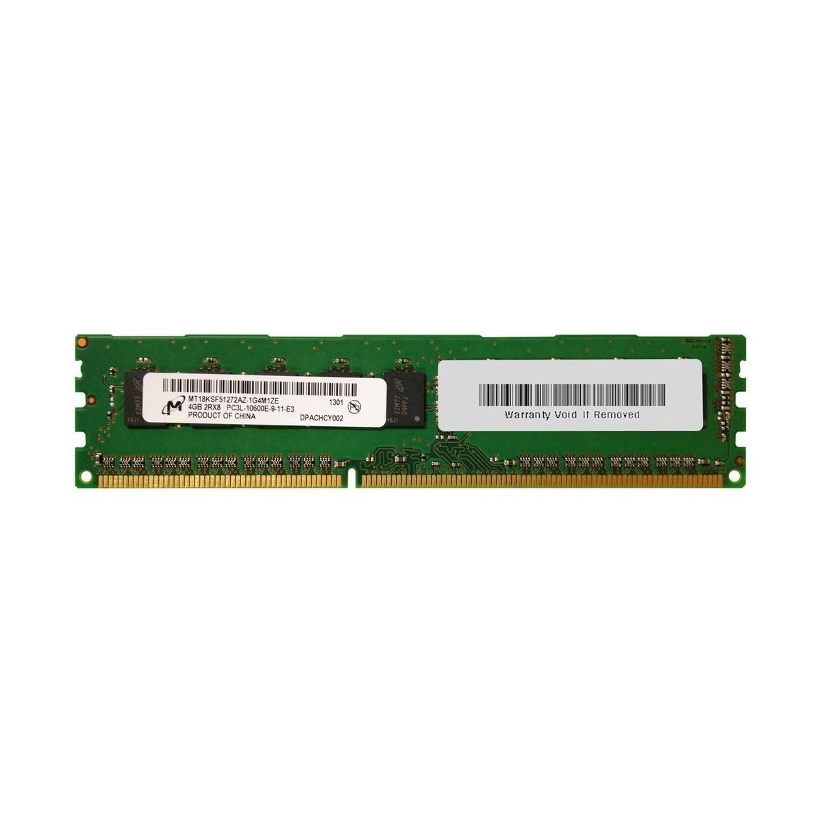 MICRON 4GB 2Rx8 PC3L-10600E MT18KSF51272AZ