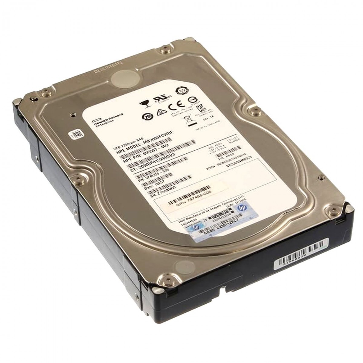 HP 2TB SAS 6G 7.2K MB2000FCWDF 3,5 695507-002
