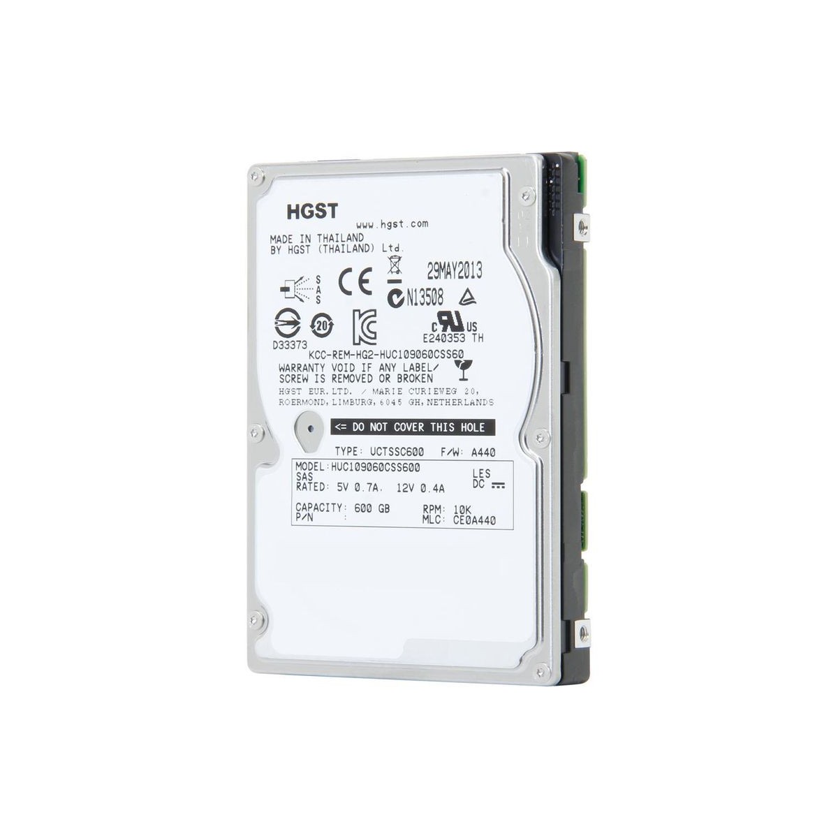HGST 600GB SAS HUC109060CSS600 10K 6G 2,5