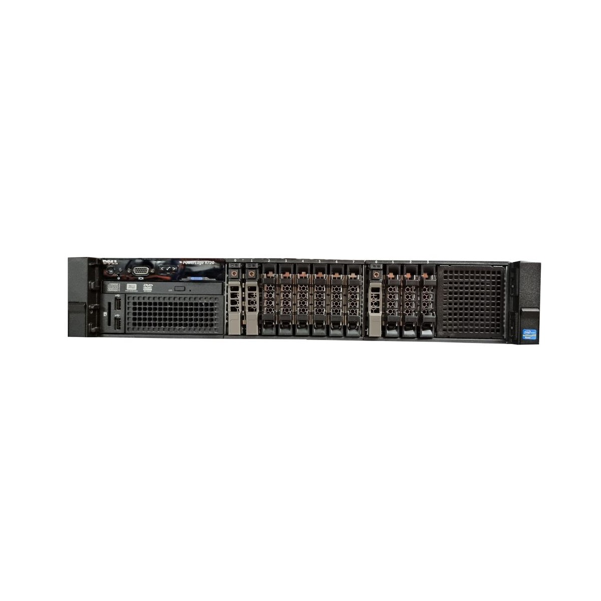 DELL R720 2x 12-CORE 64GB 2x480GB SSD 400GB Nvme