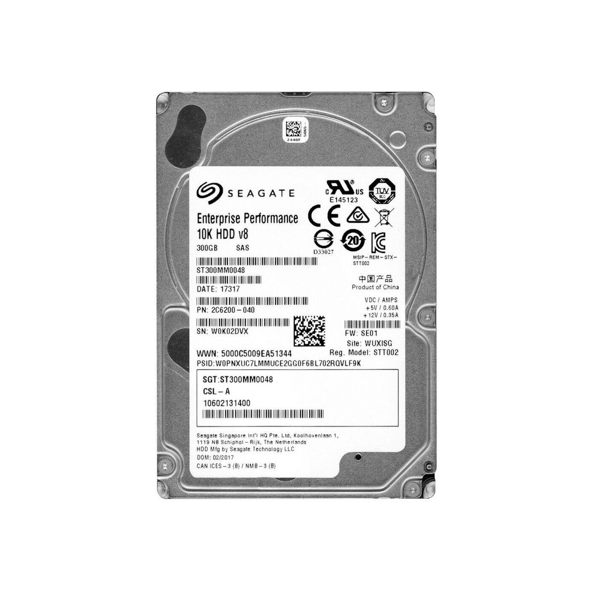 SEAGATE 10K HDD v8 300GB SAS 12G 2,5 ST300MM0048