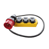 LISTWA ADAPTER Z SIŁY 400V NA 3x 230V 16A IP44 1M
