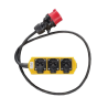 LISTWA ADAPTER Z SIŁY 400V NA 3x 230V 16A IP44 1M
