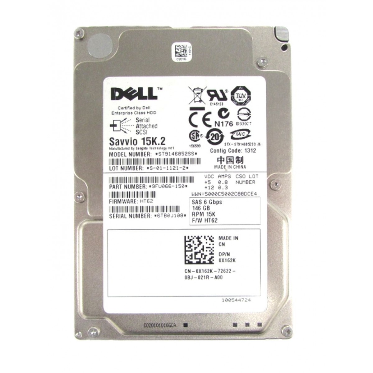 DELL SAVVIO 15K.2 146GB SAS 15K 6G 2,5 0X162K