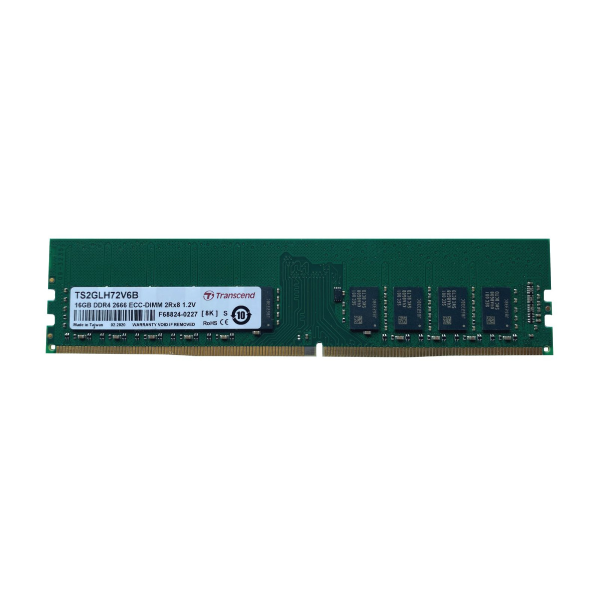 TRANSCEND 16GB DDR4 2133 ECC UDIMM TS2GLH72V6B